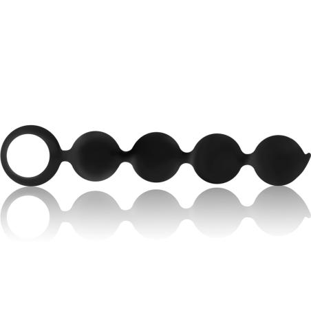 BLACK&SILVER, LENNON, Silicone, Anal Beads, 15cm