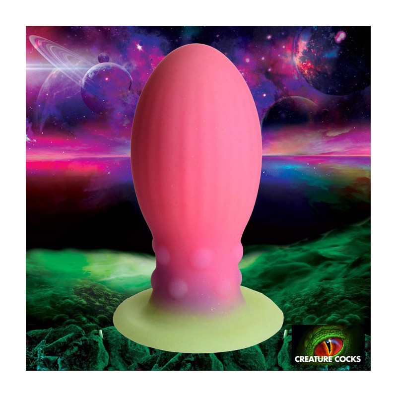 XR BRANDS, Xeno Egg, Glow, In, The Dark, XL, Silicone, Egg, XL