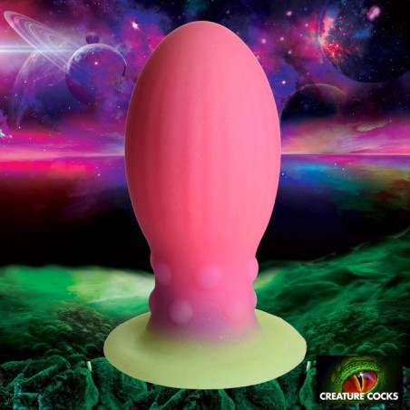 XR BRANDS, Xeno Egg, Glow, In, The Dark, XL, Silicone, Egg, XL
