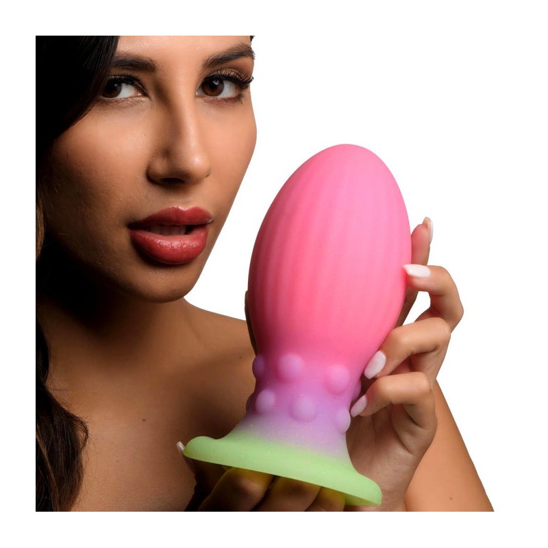 XR BRANDS, Xeno Egg, Glow, In, The Dark, XL, Silicone, Egg, XL