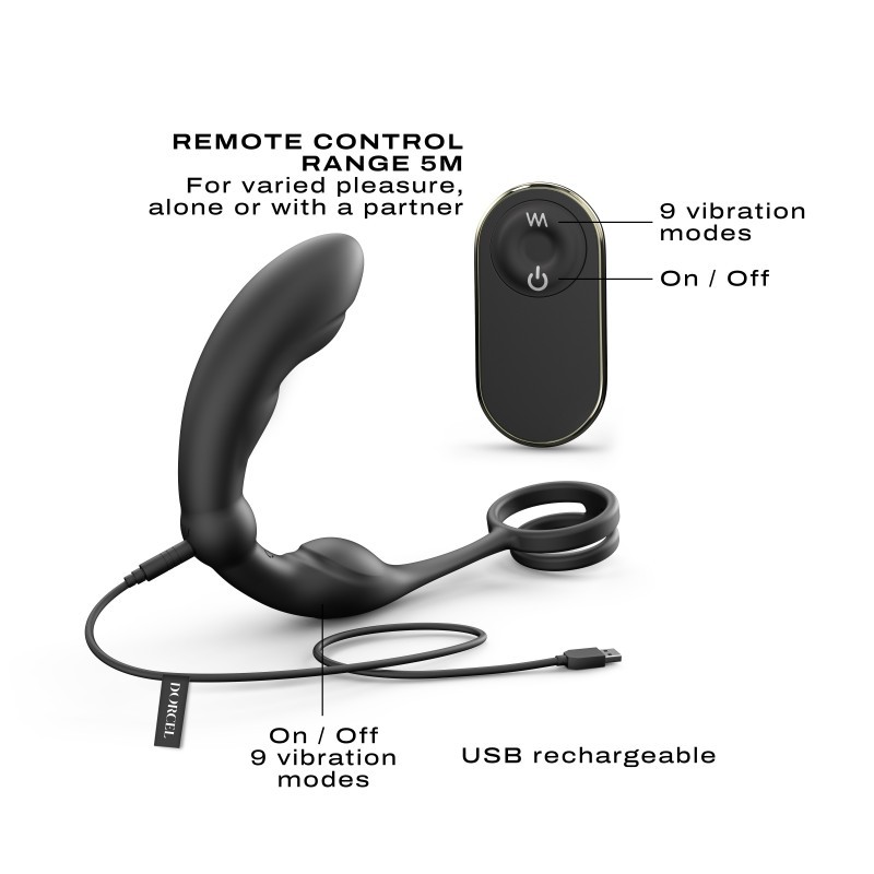 Dorcel, P-RING, Προστατικός, Massager, με Δαχτυλίδι, Πέους