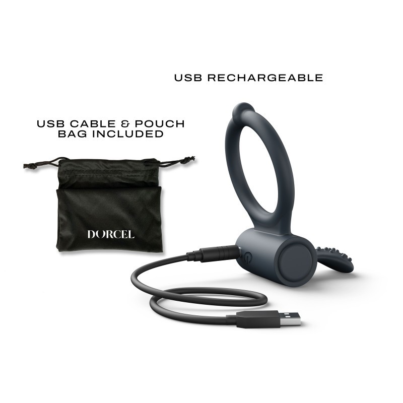 DORCEL, POWER CLIT plus, Rechargeable, Silicone, Cock Ring