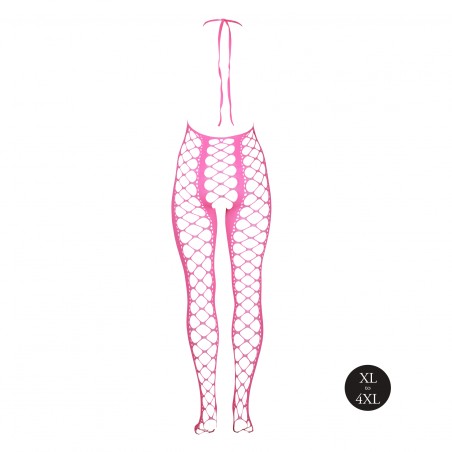 OUCH! | Bodystocking with Halterneck | Pink | Size: XL/4XL
