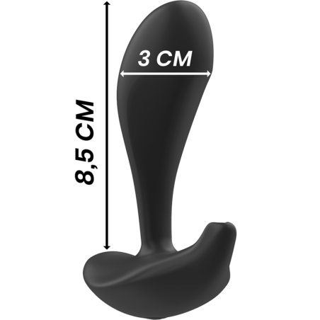 BLACK&SILVER, DWAYNE ANAL, Remote, Controled, Silicone, Butt Plug