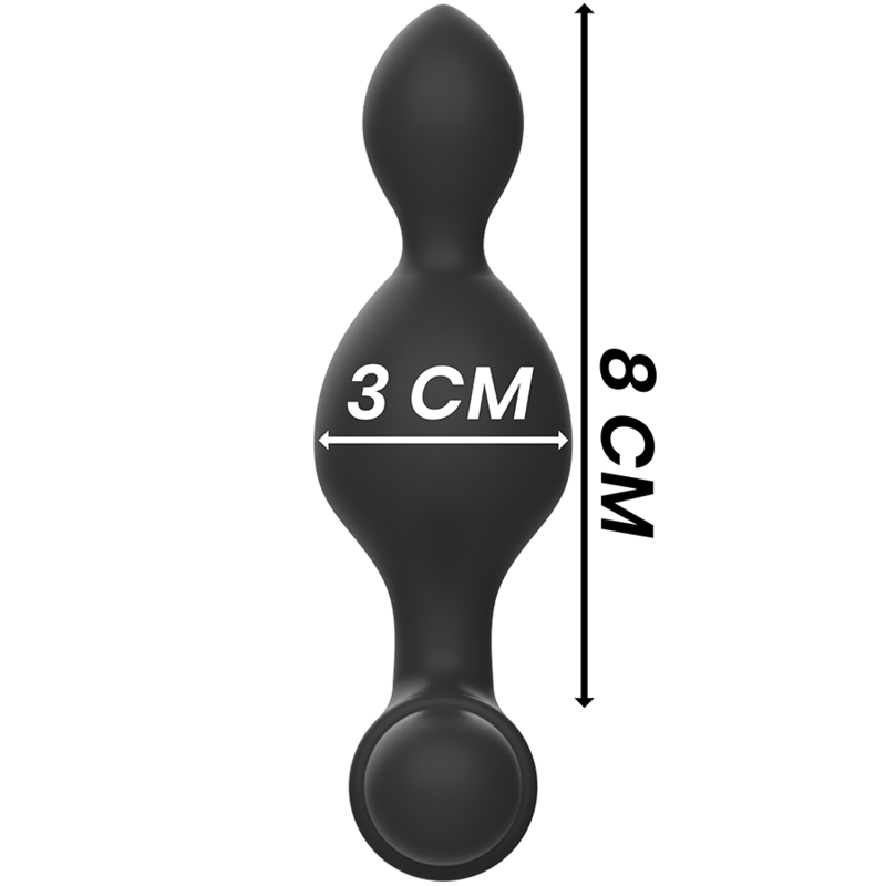 BLACK&SILVER, TUCKER, Petit, Anal, Silicone, Plug , Remote Control