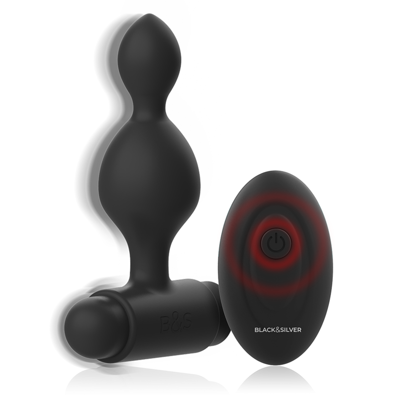 BLACK&SILVER, TUCKER, Petit, Anal, Silicone, Plug , Remote Control
