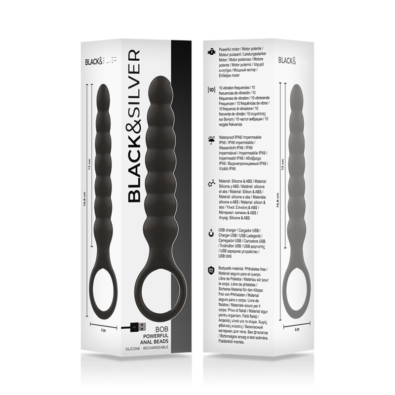 BLACK&SILVER, BOB, Δονούμενες, Πρωκτικές, Μπάλες, Σιλικόνης