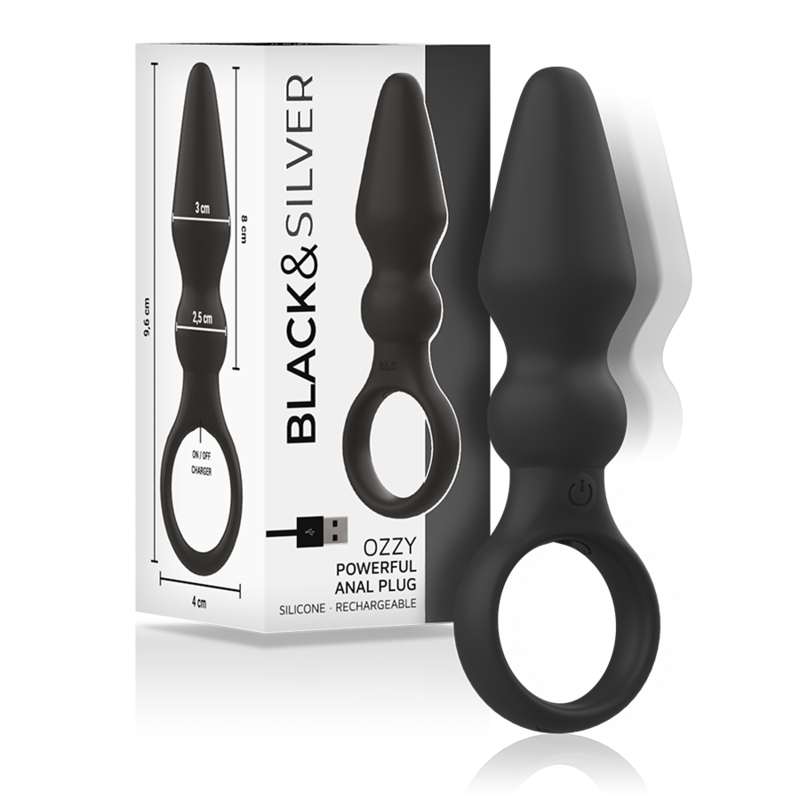 BLACK&SILVER, OZZY, POWERFUL, ANAL, PLUG, SILICONE