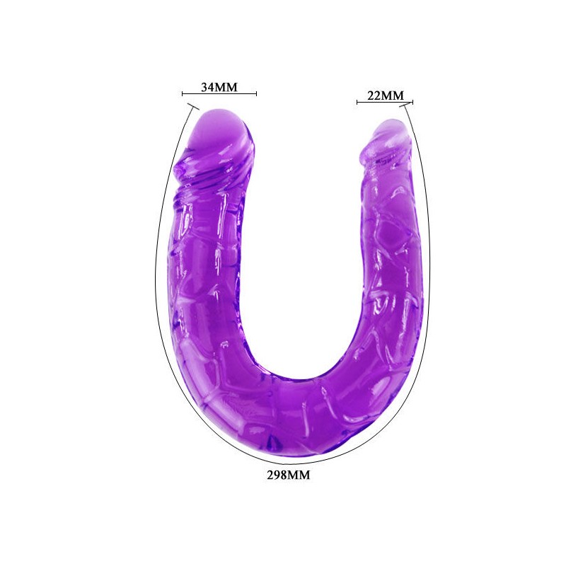 DOUBLE, FLEXIBLE, DILDO, PURPLE