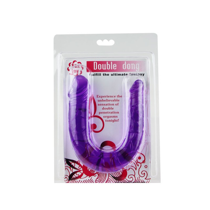 DOUBLE, FLEXIBLE, DILDO, PURPLE