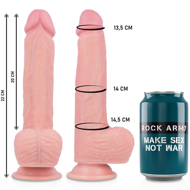 ROCKARMY, APACHE, Harness, + Silicone, Remote, Controled, Vibrator, 22cm