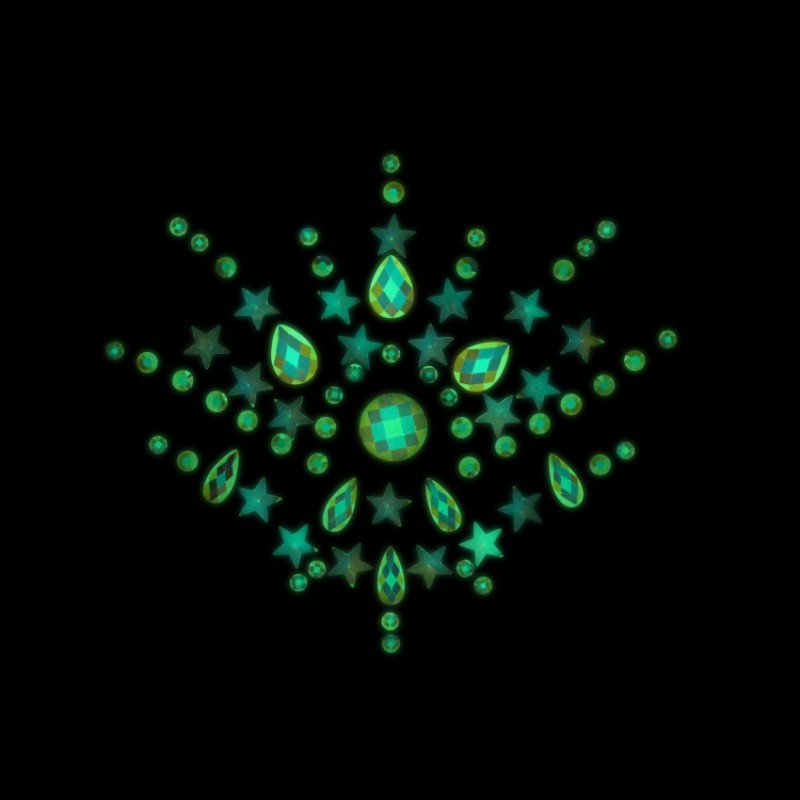 OUCH, Body Jewelry Stickers, που Φωσφορίζουν, Στήθος