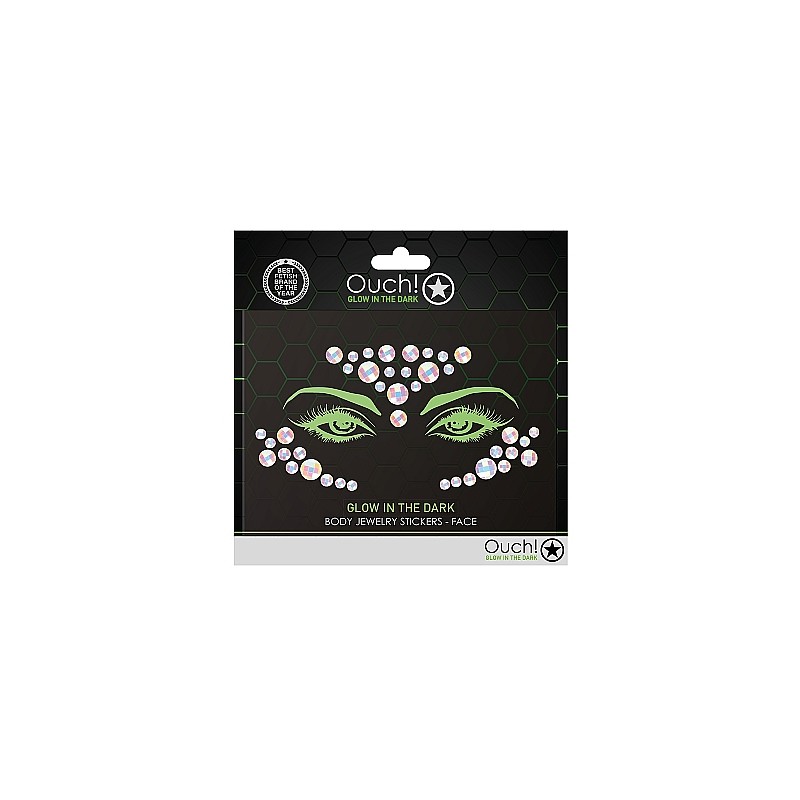 OUCH, Body Jewelry Stickers, που Φωσφορίζουν, μάτια