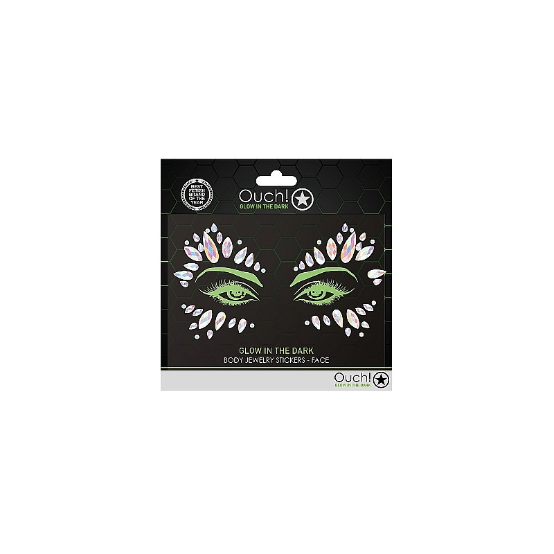 OUCH, Body Jewelry Stickers, που Φωσφορίζουν, μάτια