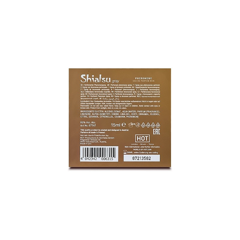 HOT, Man Grey, Άρωμα Φερομόνης, 15 ml