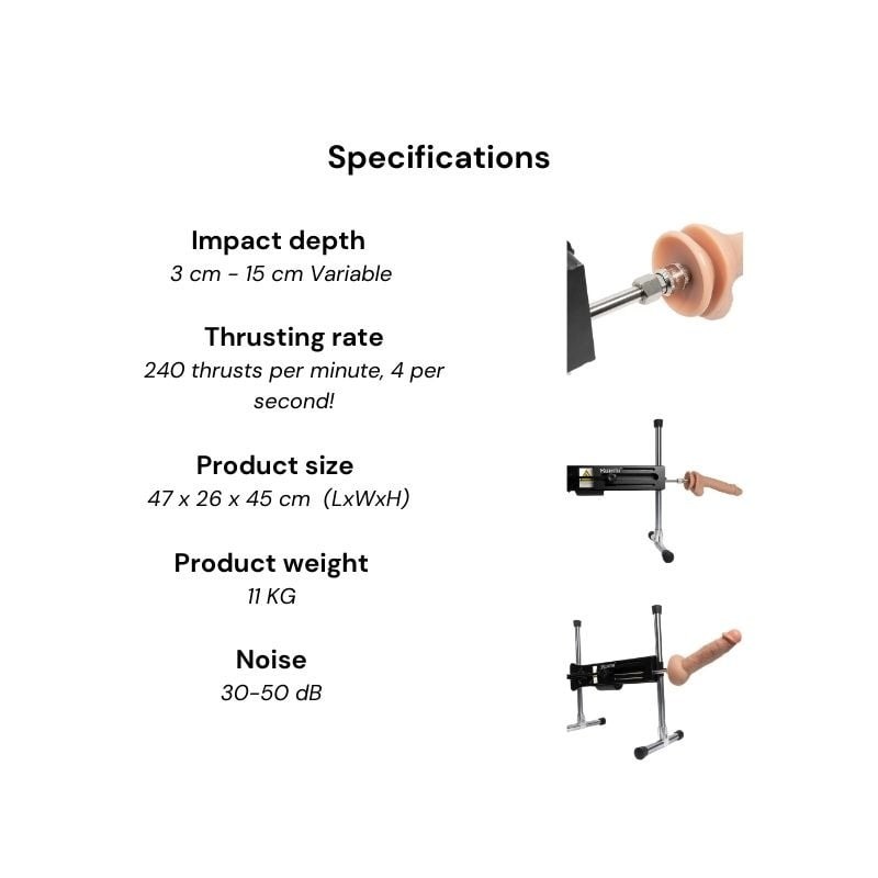 Hismith, Pro 1, Premium, Sex Machine, 4.0 + LED & 2.5-inch, Οθόνη