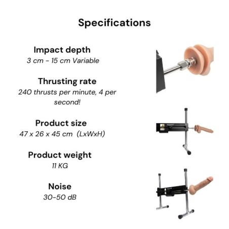Hismith, Pro 1, Premium, Sex Machine, 4.0 + LED & 2.5-inch, Οθόνη