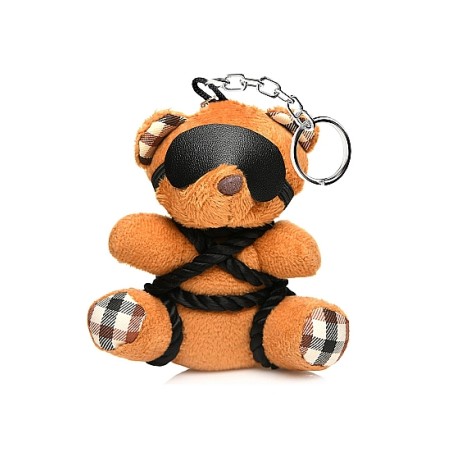 XR Brands, Rope, Teddy Bear, Keychain, Brown