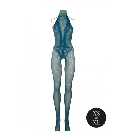 LE DÉSIR, Ocean Deep, Fishnet, and Lace Bodystocking, One Size