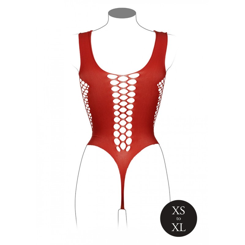 LE DÉSIR, V-Neck, Teddy, with Opaque Panels, Sunset Glow