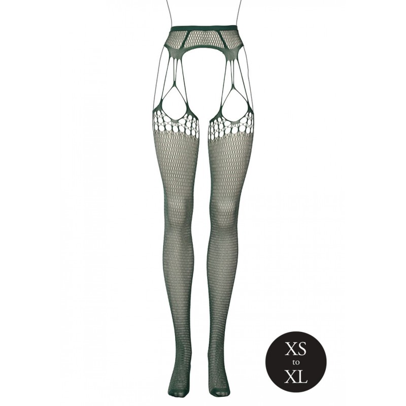 LE DÉSIR, Shredded, Suspender, Pantyhose, Midnight Green