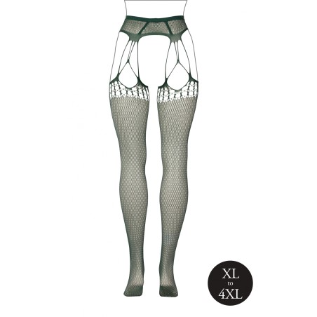 LE DÉSIR, Shredded, Suspender, Pantyhose, Ζαρτιέρες, Midnight Green