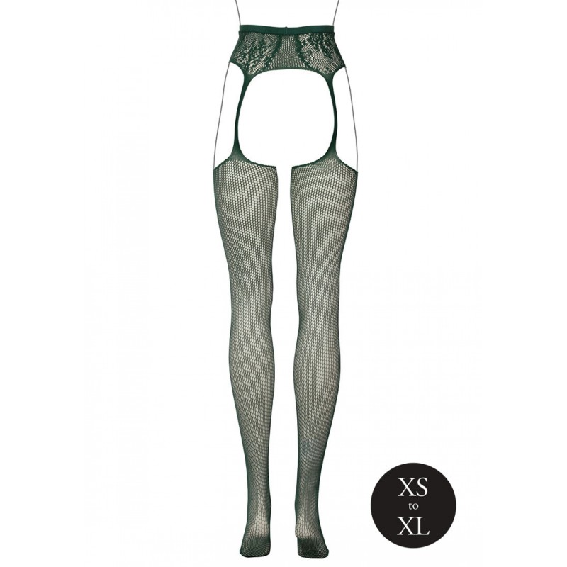 LE DÉSIR, Fishnet, and Lace, Ζαρτιέρες με Κάλτσες, Midnight Green
