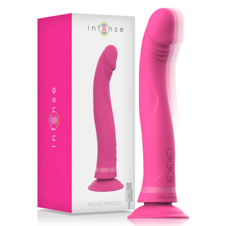 INTENSE, MICHELANGELO, Silicone,  Dildo, Vibrator, Pink