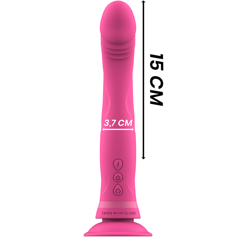 INTENSE, MICHELANGELO, Silicone,  Dildo, Vibrator, Pink