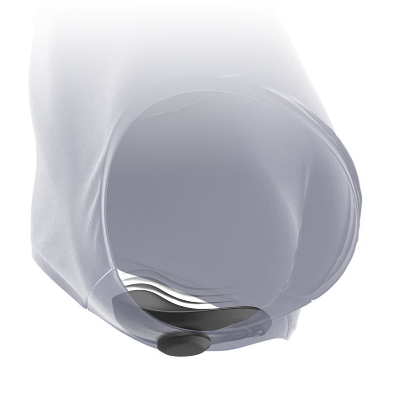 BLACK&SILVER, PRESTON, Rechargeable, Pantie, Silicone, Vibrator, Black