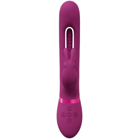 VIVE, Mika, Triple Motor, Vibrating Rabbit, Innovative, G-Spot Flapping Stimulator, PinK