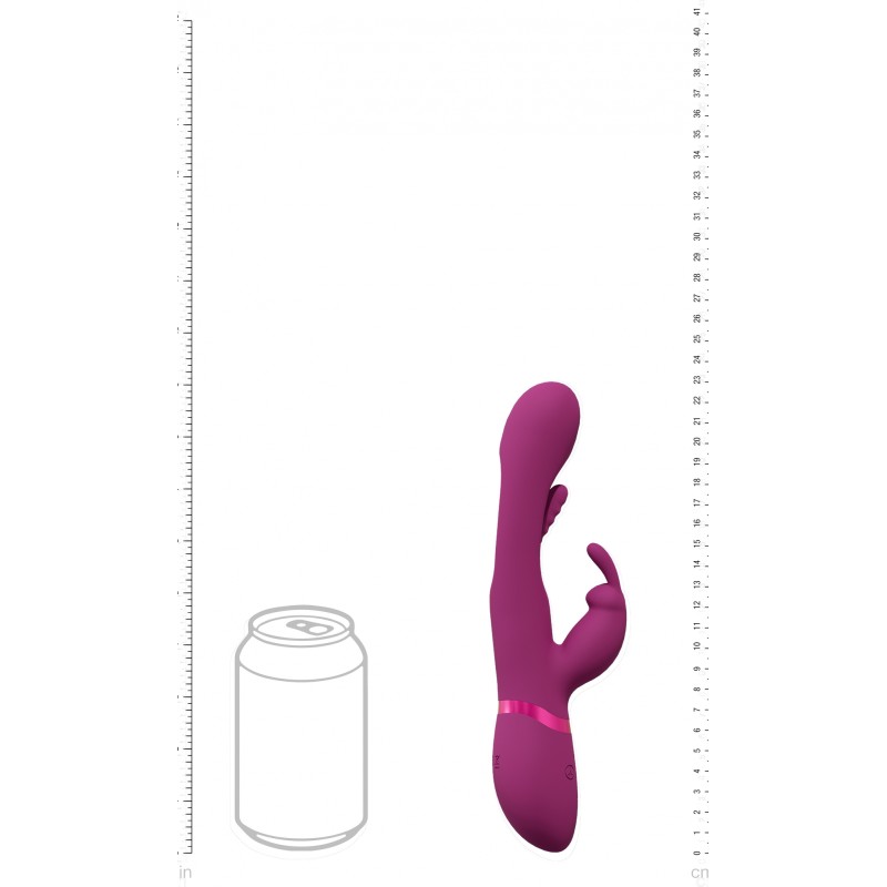 VIVE, Mika, Triple Motor, Vibrating Rabbit, Innovative, G-Spot Flapping, Stimulator,Ροζ