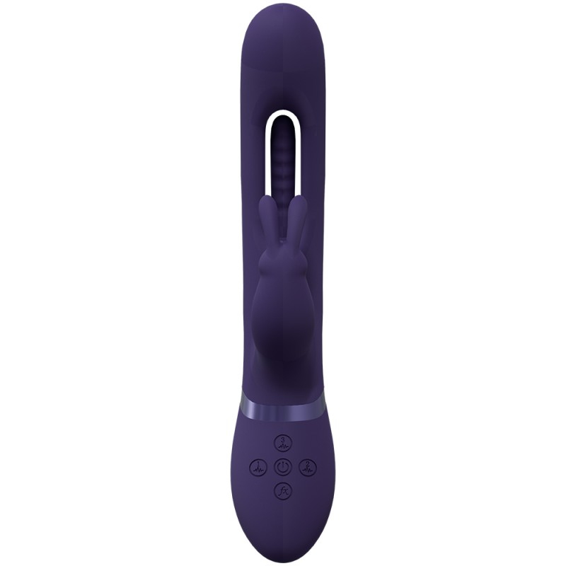 VIVE, Mika, Triple Motor, Vibrating Rabbit, Innovative, G-Spot Flapping, Stimulator, Μοβ