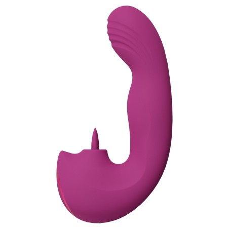 Vive, Yumi, Triple Motor, G-Spot, Finger Motion, Vibrator, and Flickering, Tongue, Stimulator, pink