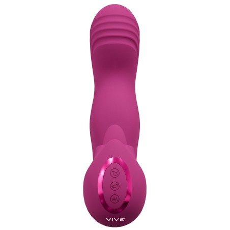 Vive, Yumi, Triple Motor, G-Spot, Finger Motion, Vibrator, and Flickering, Tongue, Stimulator, pink