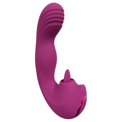 Vive, Yumi, Triple Motor, G-Spot, Finger Motion, Vibrator, and Flickering, Tongue, Stimulator, pink