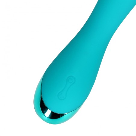 LoveLine, Smooth, Silicone, G-Spot, Vibrator, Teal Blue