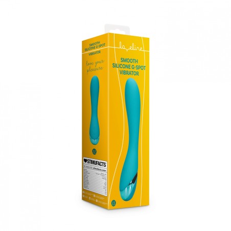 LoveLine, Smooth, Silicone, G-Spot, Vibrator, Teal Blue