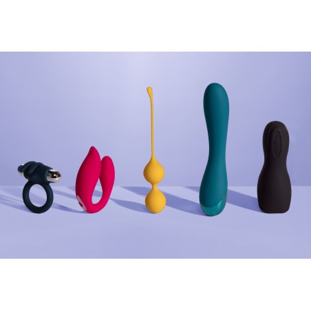 LoveLine, Smooth, Silicone, G-Spot, Vibrator, Teal Blue