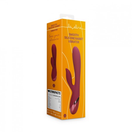 LoveLine, Smooth, Silicone, Rabbit, Vibrator, Dark, Cherry