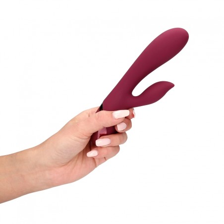 LoveLine, Smooth, Silicone, Rabbit, Vibrator, Dark, Cherry