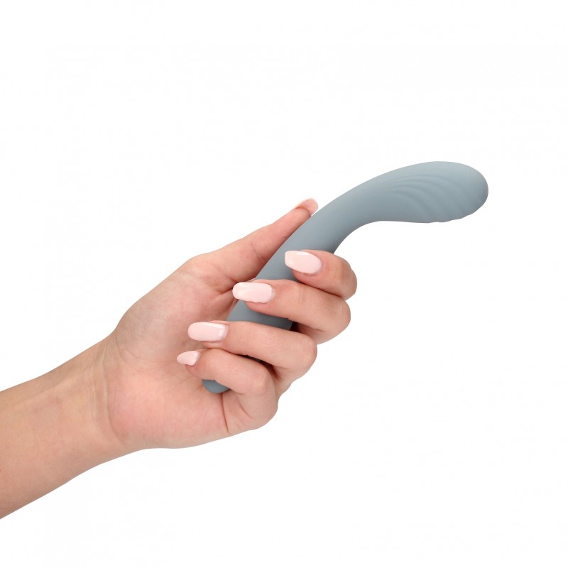 LoveLine, Ultra Soft, Silicone, G-Spot, Vibrator, Basalt Grey