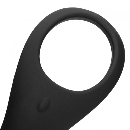 LoveLine, Pointed, Vibrating, Cock Ring, Licorice Black