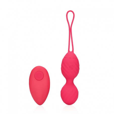 LoveLine, Vibrating Egg, with Remote Control, Strawberry Red