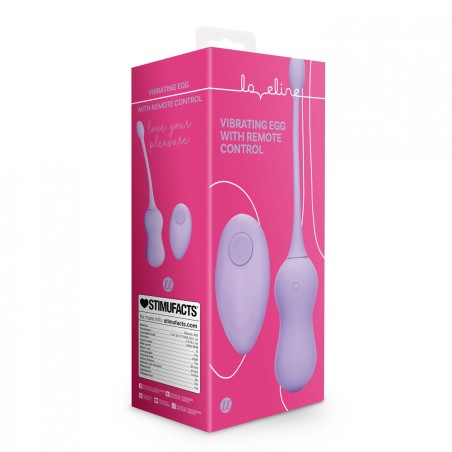 LoveLine, Vibrating Egg, with Remote Control, Violet Harmony