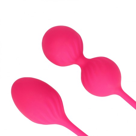 LoveLine, 2 Piece, Thumping, Kegel Bal, Set, Wild Strawberry