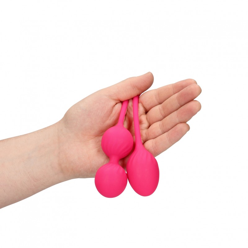 LoveLine, 2 Piece, Thumping, Kegel Bal, Set, Wild Strawberry