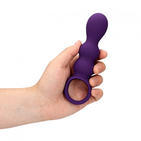 LoveLine, Teardrop, Shaped, Anal, Vibrator, Clear Purple