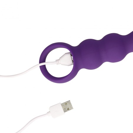 LoveLine, Teardrop, Shaped, Anal, Vibrator, Clear Purple