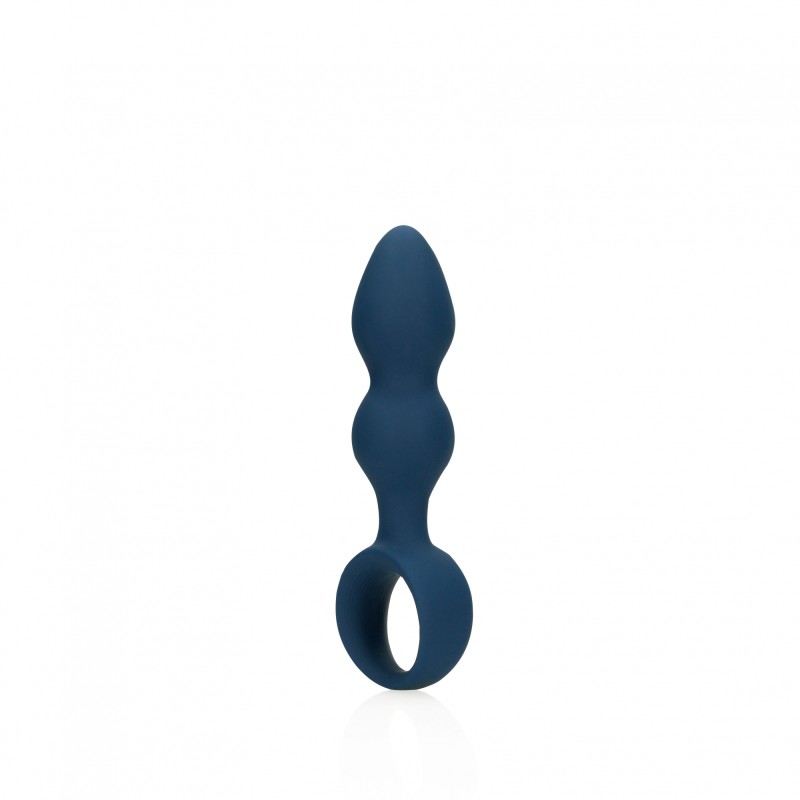LoveLine, Teardrop, Shaped, Πρωκτική Σφήνα, Σιλικόνης, medium, Baltic Blue